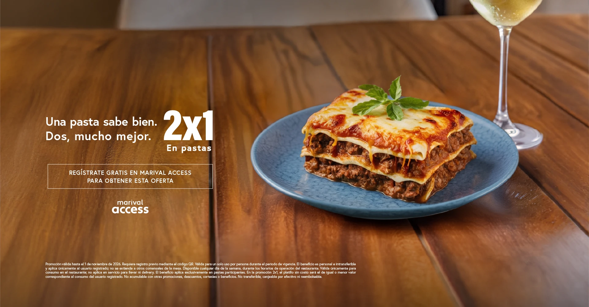 Oferta en Pastas Taormina Restaurante Nuevo Vallarta